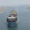 Một con tàu đi qua kênh đào Suez. (Nguồn: Egypttoday)