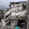 Tòa nhà bị phá hủy do xung đột tại Sloviansk, Ukraine, ngày 14/4/2023. (Ảnh: AFP/TTXVN)