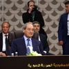 Ngoại trưởng Syria Faisal Mekdad (phía trước) tham dự cuộc họp với Ngoại trưởng các nước Arab về giải pháp chấm dứt các cuộc khủng hoảng ở Syria, tại Amman, Jordan ngày 1/5/2023. (Ảnh: THX/TTXVN)