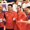 Vận động viên Hà Thị Linh giành huy chương Vàng môn Boxing ở hạng cân 60-63kg. (Ảnh: TTXVN)