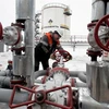 Hệ thống van tại mỏ khí đốt Gremikhinskoye, Nga. (Ảnh: Reuters/TTXVN)