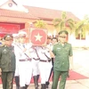 Lễ tiễn đưa các anh hùng liệt sỹ Việt Nam hy sinh vì nền độc lập tự do của 2 nước. (Ảnh: TTXVN phát)