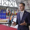 Thủ tướng Bỉ Alexander De Croo phát biểu tại Brussels, Bỉ. (Ảnh: AFP/TTXVN)