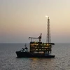 Giàn khoan dầu của Iran tại khu vực ngoài khơi Vịnh Persian. (Ảnh: IRNA/TTXVN)