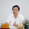 Phó Thủ tướng Trần Hồng Hà phát biểu tại buổi làm việc. (Ảnh: Hồng Hiếu/TTXVN)
