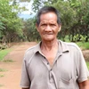 Ông Rơ Châm Hmơnh, già làng Nú, xã Ia Khai, huyện Ia Grai (Gia Lai) luôn đi đầu trong các phong trào xây dựng nông thôn mới tại địa phương. (Ảnh: Hồng Điệp/TTXVN)
