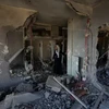 Ngôi nhà của người dân Palestine bị phá hủy tại Nablus, Bờ Tây, ngày 22/6/2023. (Ảnh: THX/TTXVN)