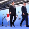 Thủ tướng Nhật Bản Fumio Kishida (trái) và Tổng Thư ký NATO Jens Stoltenberg. (Nguồn: Reuters)