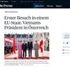 Truyền thông Áo đưa tin đậm nét về chuyến thăm của Chủ tịch nước