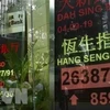 Bảng chỉ số chứng khoán Hong Kong. (Ảnh: Economic Times/TTXVN)
