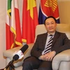 Đại sứ Dương Hải Hưng trả lời phỏng vấn của TTXVN. (Ảnh: Trường Dụy/TTXVN)