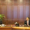 Phó Thủ tướng Trần Lưu Quang hội đàm với Thủ tướng Ai Cập Mostafa Madbouly. (Ảnh: Nguyễn Trường/TTXVN)