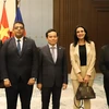 Phó Thủ tướng Trần Lưu Quang dự Lễ kỷ niệm 60 năm thiết lập quan hệ ngoại giao Việt Nam-Ai Cập. (Ảnh: Nguyễn Trường/TTXVN)