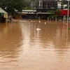 Mưa lớn kéo dài gây ngập lụt nặng tại nhiều địa phương của huyện Bù Đăng, Bình Phước. (Ảnh: TTXVN phát)