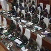 Toàn cảnh cuộc họp của Ủy ban các Tư lệnh quốc phòng Cộng đồng Kinh tế các quốc gia Tây Phi (ECOWAS) về tình hình Niger ở Abuja, Nigeria ngày 2/8/2023. (Ảnh: AFP/TTXVN)