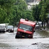 Cảnh ngập lụt sau những trận mưa lớn tại Lahore, Pakistan, ngày 22/7/2023. (Ảnh: THX/TTXVN)