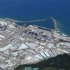 Các bể chứa nước thải nhiễm xạ đã qua xử lý tại nhà máy điện hạt nhân Fukushima Daiichi ở tỉnh Fukushima, Đông Bắc Nhật Bản ngày 22/8/2023. (Ảnh: Kyodo/TTXVN)
