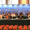 Phó Thủ tướng Trần Lưu Quang và Đoàn Việt Nam tham dự hội nghị. (Ảnh: Tiến Trung/TTXVN)