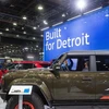 Các mẫu xe hơi được trưng bày tại Triển lãm Ôtô Quốc tế Bắc Mỹ năm 2023 (NAIAS) ở Detroit, bang Michigan, ngày 13/9/2023. (Ảnh: AFP/TTXVN)