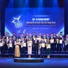 Lễ Vinh danh và trao Chứng nhận Top 10 Doanh nghiệp Công nghệ Số xuất sắc Việt Nam 2023. (Nguồn: Vietnam+)