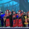 Màn biểu diễn nghệ thuật tại Đêm hội Thành Tuyên năm 2023. (Ảnh: Thống Nhất/TTXVN)
