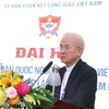 Linh mục Giuse Trần Xuân Mạnh phát biểu khai mạc Đại hội. (Ảnh: Văn Điệp/TTXVN)