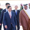 [Photo] Lễ đón Thủ tướng Phạm Minh Chính tại thành phố Riyadh