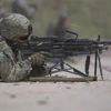 Binh sỹ Mỹ tham gia một cuộc tập trận phối hợp với binh sỹ Hàn Quốc. (Ảnh: AFP/TTXVN)