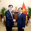 Bộ trưởng Ngoại giao Bùi Thanh Sơn tiếp Thứ trưởng Thứ nhất Bộ Ngoại giao Hàn Quốc Chang Ho Jin. (Nguồn: Báo Quốc tế)