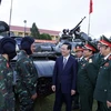 Chủ tịch nước Võ Văn Thưởng thăm Lữ đoàn Tăng thiết giáp 574