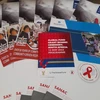 Tờ rơi tuyên truyền phòng, chống HIV/AIDS tại Nam Phi. (Ảnh Hoàng Minh/TTXVN0