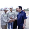 Hình ảnh Chủ tịch Quốc hội kiểm tra tiến độ xây dựng cao tốc Biên Hòa-Vũng Tàu