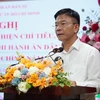 Bộ trưởng Bộ Tư pháp Lê Thành Long phát biểu tại hội nghị. (Ảnh: Thành Chung/TTXVN)