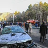 Hiện trường vụ nổ tại lễ tưởng niệm chỉ huy cấp cao Lực lượng Vệ binh Cách mạng Hồi giáo Iran (IRGC) ở thành phố Kerman, ngày 3/1/2024. (Ảnh: AFP/TTXVN)