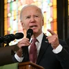 Tổng thống Mỹ Joe Biden phát biểu trong một cuộc vận động tranh cử. (Ảnh: AFP/TTXVN)