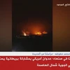 Khói lửa bốc lên sau cuộc không kích do Mỹ và Anh tiến hành nhằm vào địa điểm của Houthi tại Yemen ngày 12/1/2024. Ảnh: AFP/TTXVN