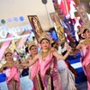 Các nghệ sỹ biểu diễn mừng Lễ hội Songkran của Thái Lan được Tổ chức Giáo dục, Khoa học và Văn hóa Liên hợp quốc (UNESCO) công nhận là Di sản Văn hóa Phi Vật thể của nhân loại. (Ảnh: THX/TTXVN)