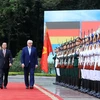 Hình ảnh Lễ đón Tổng thống Đức và Phu nhân thăm cấp Nhà nước tới Việt Nam