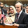 Ông Shehbaz Sharif phát biểu trước Quốc hội Pakistan tại Islamabad ngày 3/3/2024. (Ảnh: AFP/TTXVN)
