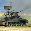 Xe tăng-pháo phòng không Gepard tại căn cứ quân sự ở Todendorf, Đức. (Ảnh: AFP/TTXVN)