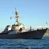 Tàu khu trục USS Laboon (DDG 58) của Mỹ. (Ảnh: AFP/TTXVN)