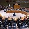 Toàn cảnh cuộc họp Hội đồng Bảo an Liên hợp quốc về tình hình Gaza, tại New York, Mỹ. (Ảnh: THX/TTXVN)