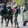 Cảnh sát siết chặt an ninh tại Port-au-Prince, Haiti ngày 9/3/2024. (Ảnh: AFP/TTXVN)