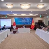 Đại sứ Việt Nam tại Nhật Bản Phạm Quang Hiệu chủ trì hội nghị. (Ảnh: Xuân Giao/TTXVN)