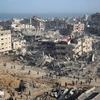Cảnh đổ nát tại bệnh viện Al-Shifa ở Gaza sau khi Israel rút quân ngày 1/4/2024. (Ảnh: AFP/TTXVN)