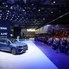 Mẫu xe Volkswagen AG được trưng bày tại Triển lãm ôtô Thượng Hải, Trung Quốc, ngày 18/4/2023. (Ảnh: Kyodo/TTXVN)