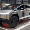 Một chiếc Cybertruck 2025 được trưng bày tại triển lãm ôtô ở Chicago, Mỹ vào đầu năm nay. (Nguồn: Shutterstock)