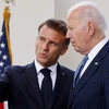 Tổng thống Pháp Emmanuel Macron và Tổng thống Mỹ Joe Biden. (Nguồn: AFP/Getty Images)