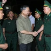 Hình ảnh Chủ tịch nước Tô Lâm thăm Đồn Biên phòng cửa khẩu Sóc Giang