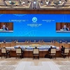 Toàn cảnh Hội nghị lần thứ 24 của Hội đồng Nguyên thủ Quốc gia SCO ở Astana, Kazakhstan, ngày 4/7/2024. (Ảnh: ANI/TTXVN)